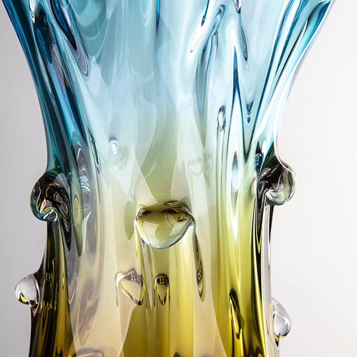 Natalie Hand Blown Coloured Glass Vase Murano Style