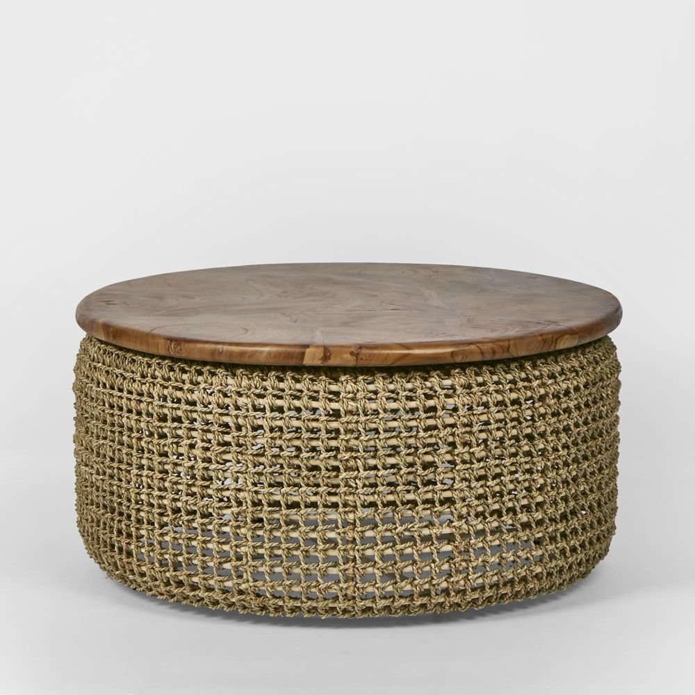 Naves Round Coffee Table Teak Wood/Natural