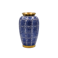 Oriental Ceramic Vase Gold/Blue 39cmLuxury Co