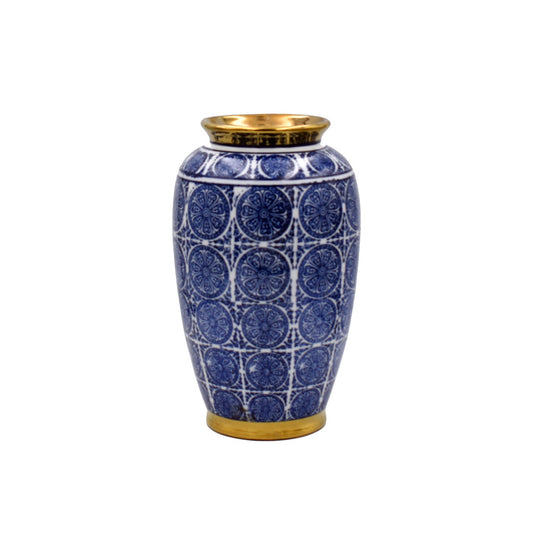 Oriental Ceramic Vase Gold/Blue 39cmLuxury Co