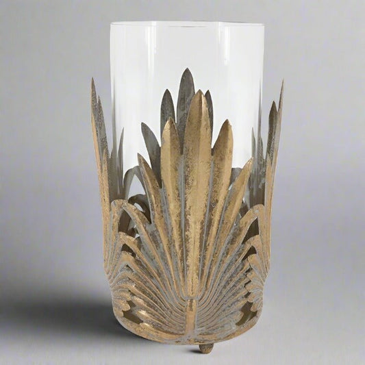 Palm Leaf Candle Holder 36cmH - Luxury Co