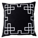 Palm Springs Black Velvet Cushion Cover 55x55 cm - Luxury Co