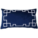 Palm Springs Rectangular Cushion Cover Navy Velvet - Luxury Co