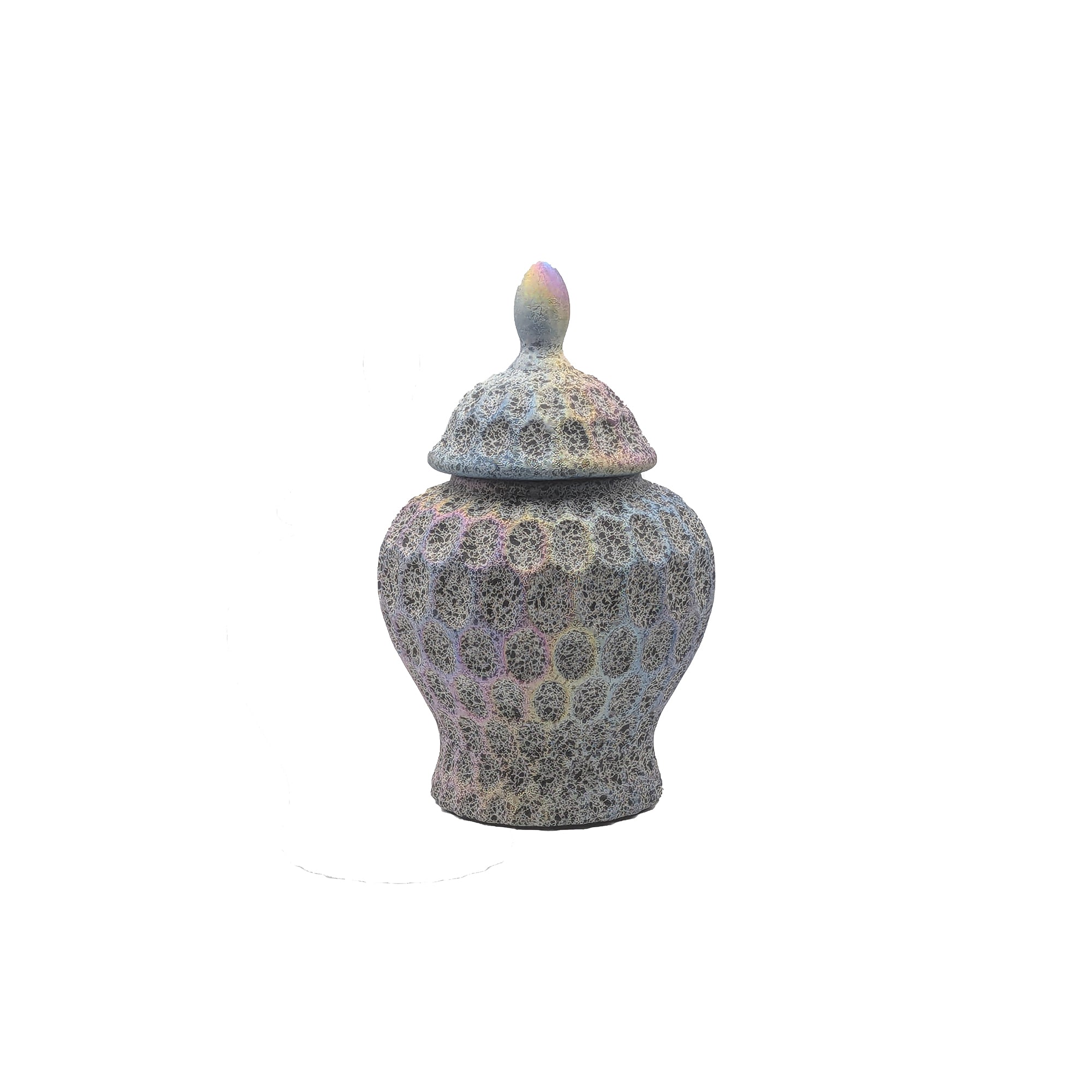 Pastel Ceramic Vase with Lid - Unique Home Décor