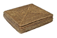 Plantation Square Rattan Placemats Set - Luxury Co