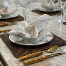 Plantation Square Rattan Placemats Set - Luxury Co