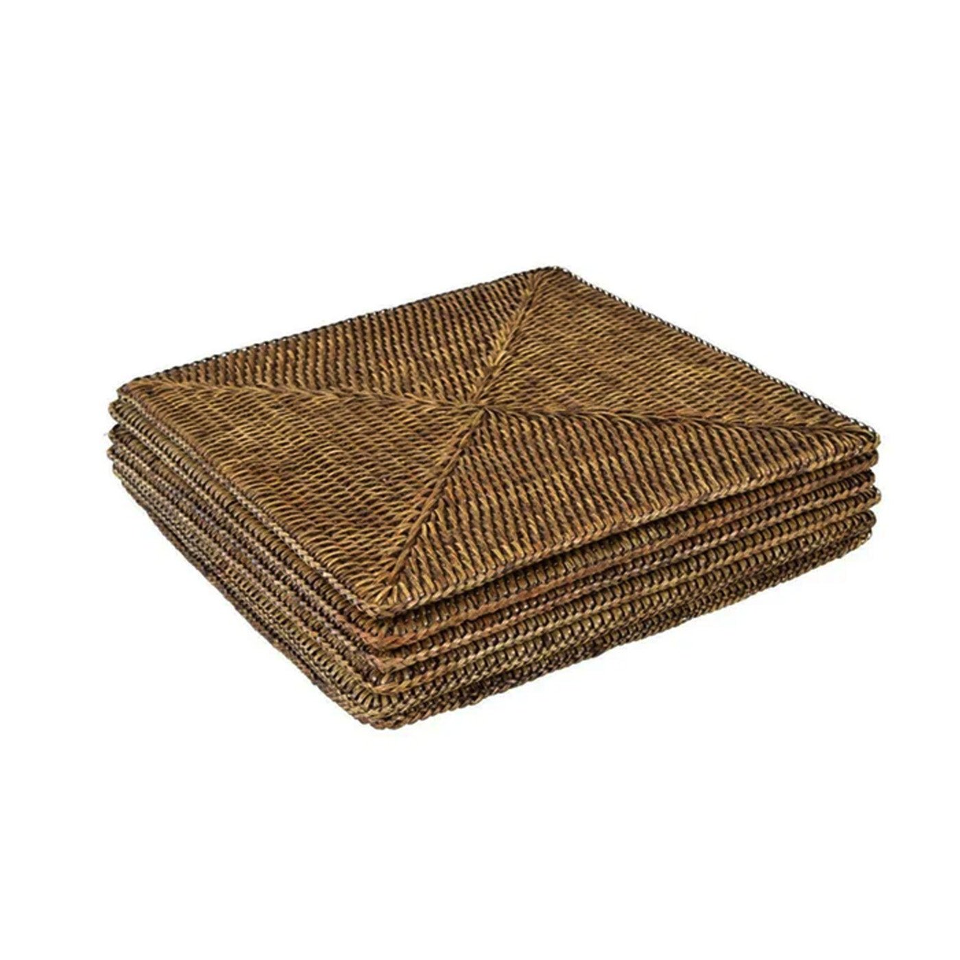 Plantation Square Rattan Placemats Set