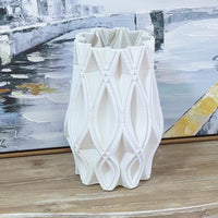 Lara Modern White 3D Ceramic Vase Large