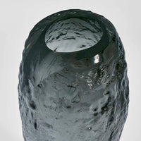 Rook Large Smoke Glass Vase Decorative Accent 32cm - Luxury Co