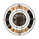 Round Brentwood Country Exposed Gear Movement Wall Clock D90cm - Luxury Co