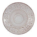 Round Rustic Charm Salad Plate Cream - Luxury Co