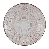 Round Rustic Charm Salad Plate Cream - Luxury Co