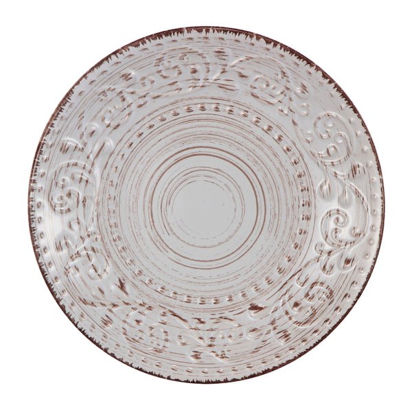 Round Rustic Charm Salad Plate Cream