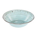 Round Rustic Charm Serving Bowl Aqua - Luxury Co