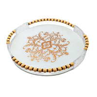 Round Serving Tray With Handles Set - Pack of 2Luxury Co