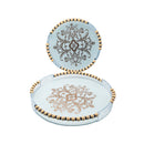 Round Serving Tray With Handles Set - Pack of 2Luxury Co