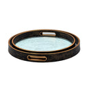 Rustic Champagne Round Serving Trays, Set of 2Luxury Co