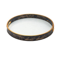 Rustic Champagne Round Serving TraysLuxury Co