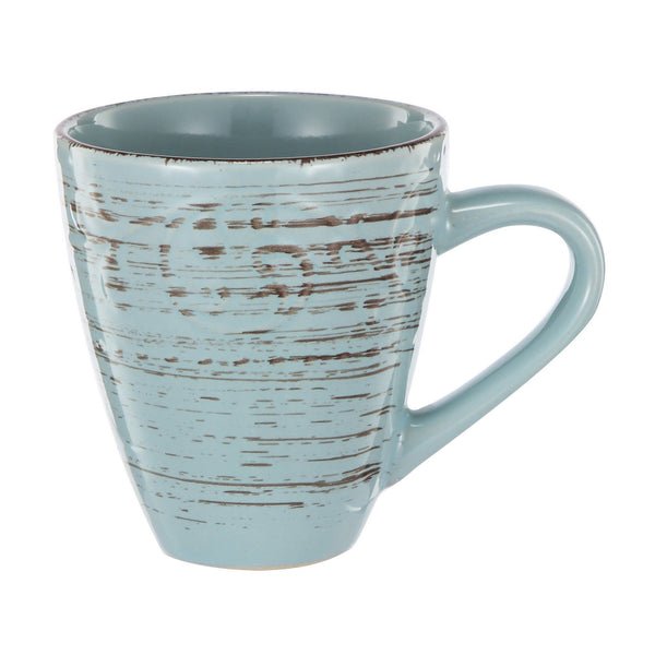 Rustic Fare Ceramic Mug Aqua, 14oz - Luxury Co