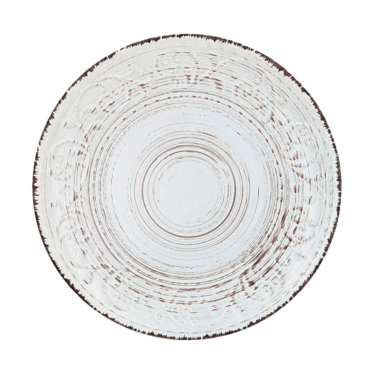 Rustic Fare Dinner Ceramic Plate Cream