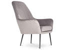 Soho Lounge Chair Modern Light Grey VelvetLuxury Co