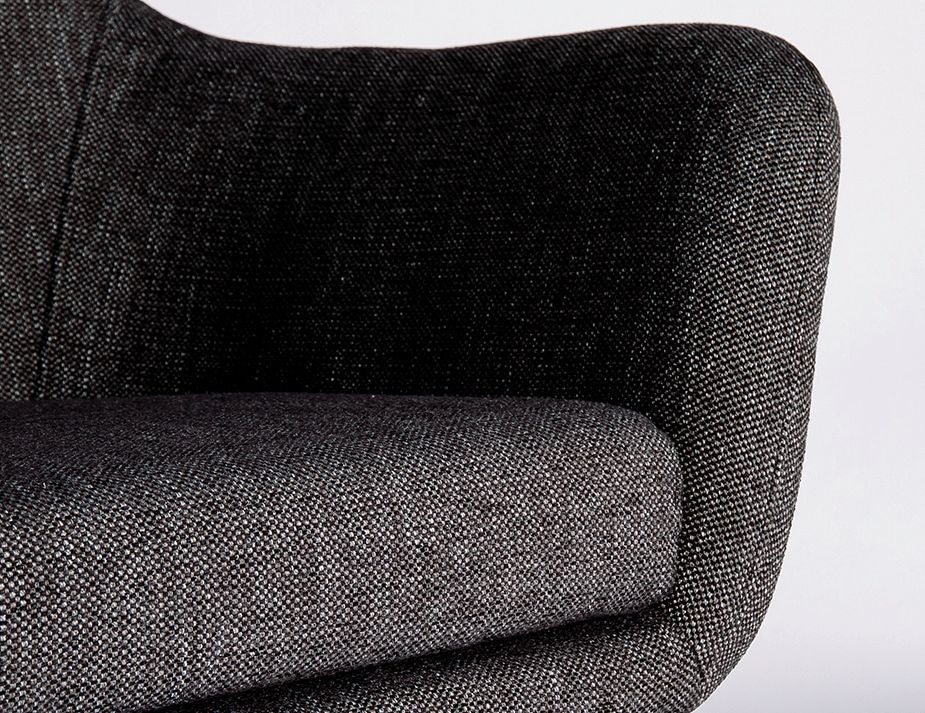 Soho Lounge Chair Stylish - Charcoal