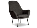 Soho Lounge Chair Stylish - CharcoalLuxury Co