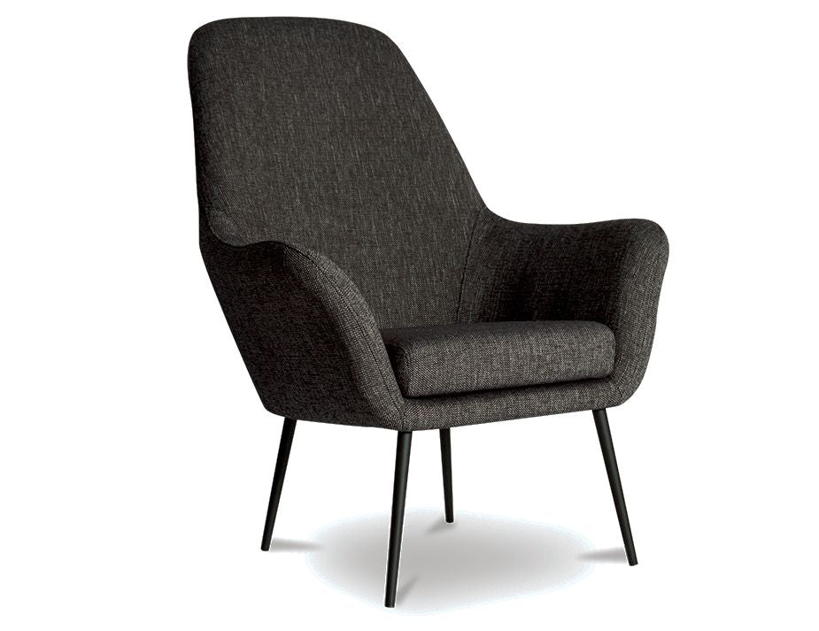 Soho Lounge Chair Stylish - Charcoal