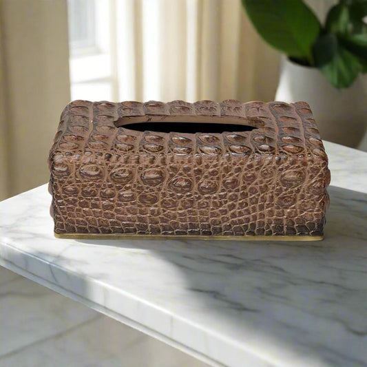 Crocodile Tissue Box Cover