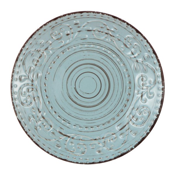 Vintage Rustic Charm Dinner Plate Aqua - Luxury Co