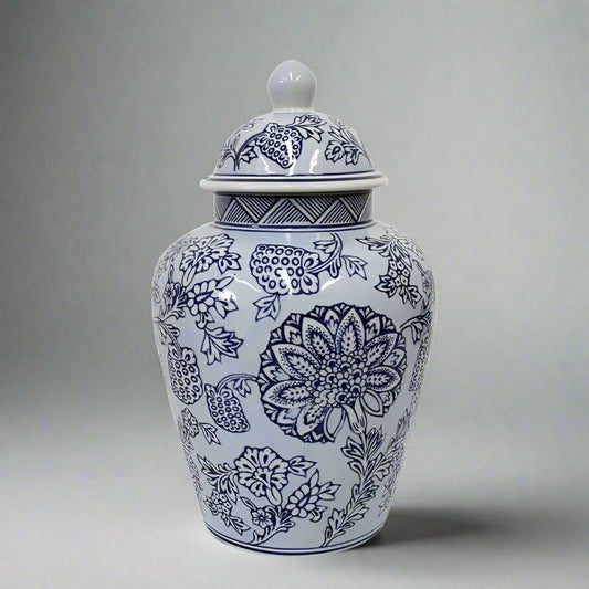 Vintage Style Ginger Jar Blue Med 37cm - Luxury Co